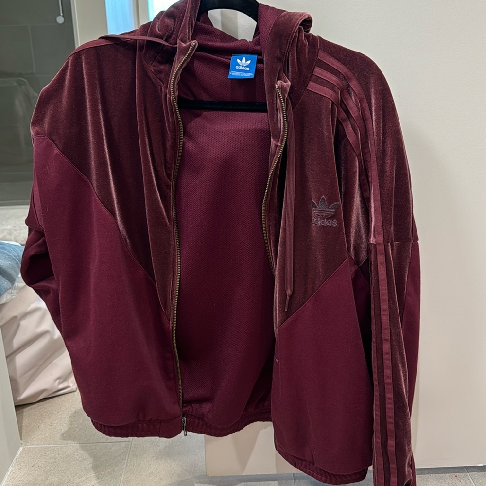 Adidas velvet jacket